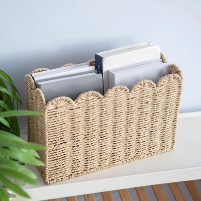 Woven Basket Sundries Basket Multifunctional Portable Large Capacity Clothes - Image 1 of 4