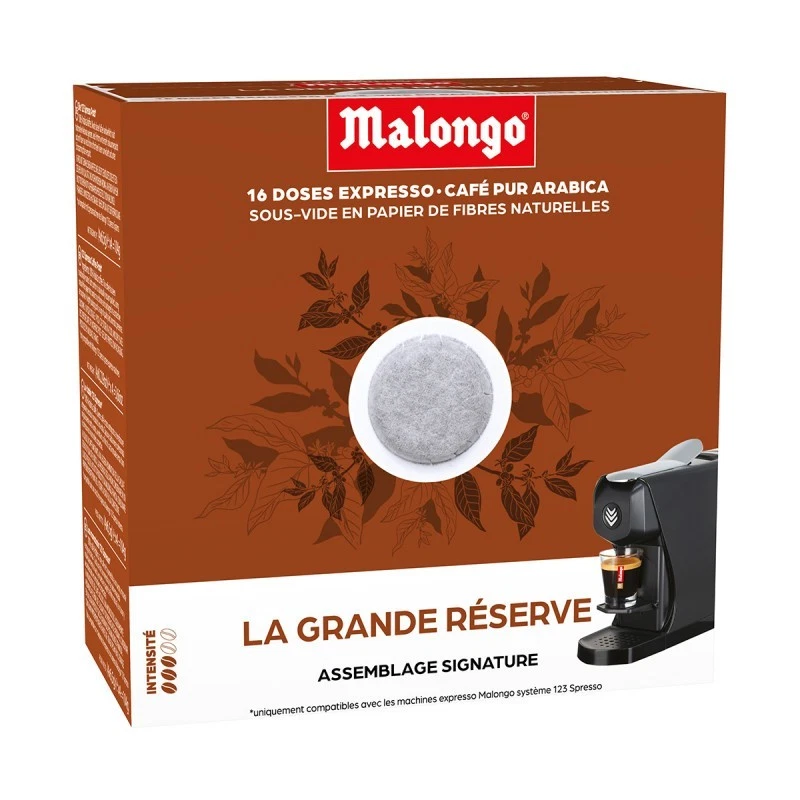 Malongo Grande Reserve - Espresso, 400 Pads - 100% Arabica, Cafe, Caffe - Image 1 of 1