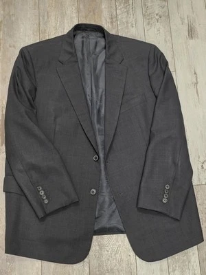 Abrigo deportivo de lana merino 44S Holland & Sherry a medida gris Super 140 para hombre Foto 1 de 4