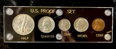 1944 US Mint Silver Annual Set in Capital Holder. Minor Toning. FREE SHIPPING! - Image 1 of 4