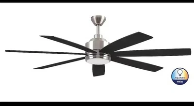 Harbor Breeze Cogdell 60-Inches Brushed Nickel (UNTESTED) FOR PARTS  - Image 1 of 4