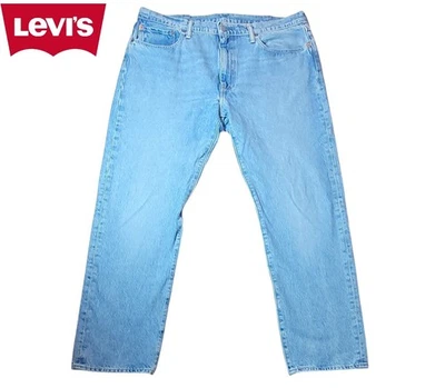Genuine Levi's 502 Light Blue Men's Straight Jeans W38 L32 Premium Cotton Demin - Image 1 of 4