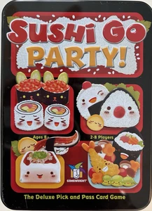 SUSHI GO Party! in Blechdose von Gamewright. SEHR GUT! - Bild 1 von 6