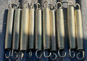 (10) 6.5 inch 6 1/2” Trampoline Spring Heavy Galvanized Steel Replacement Used - Picture 1 of 3