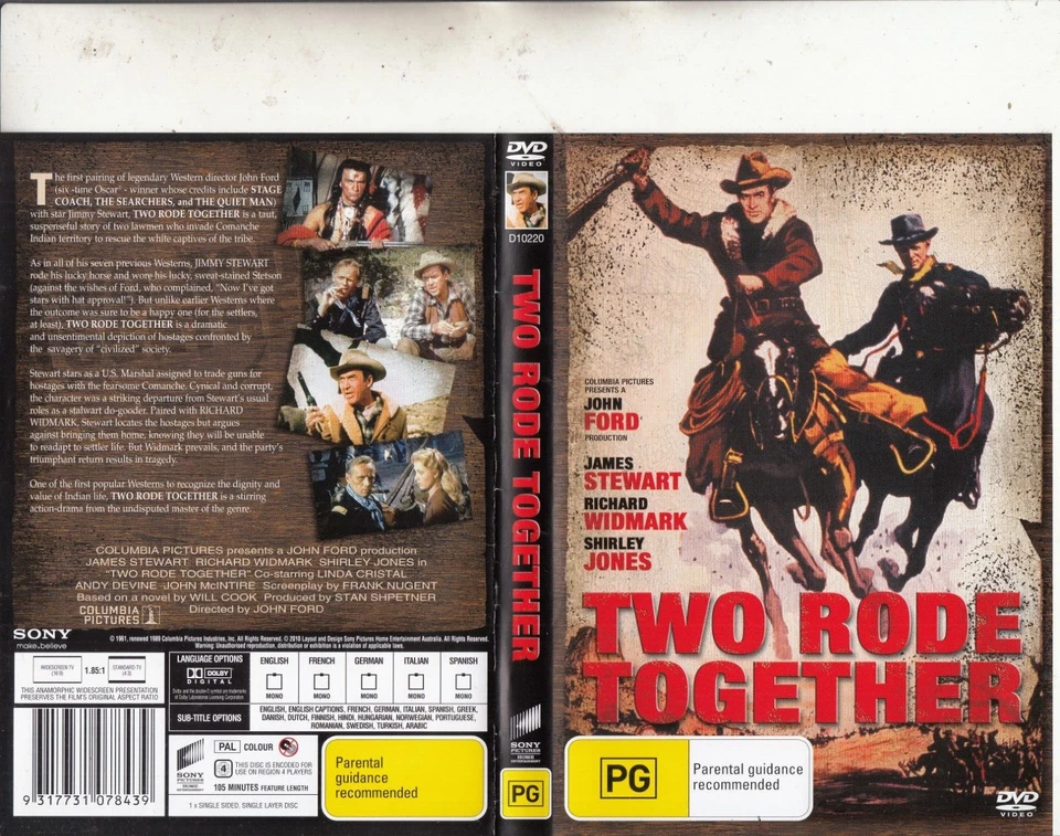 Two Rode Together-1961-[James Stewart]-Sony Pictures-Movie SP-DVD - Image 1 of 1