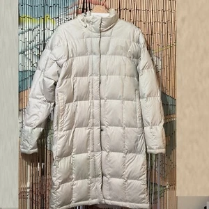 The North Face Long Quilted Metropolis Puffer Parka Coat, Vintage White, XL - Picture 1 of 20