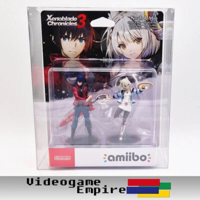 1x Custodia protettiva 0,4 mm per amiibo Cat Mario & Peach / Noah & Mio confezione doppia - Immagine 1 di 2