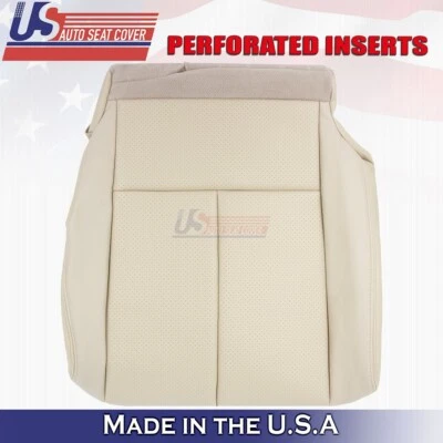 2015 to 2023 For Nissan Murano Driver Bottom Perforated Leather Seat Cover Tan - Image 1 of 4