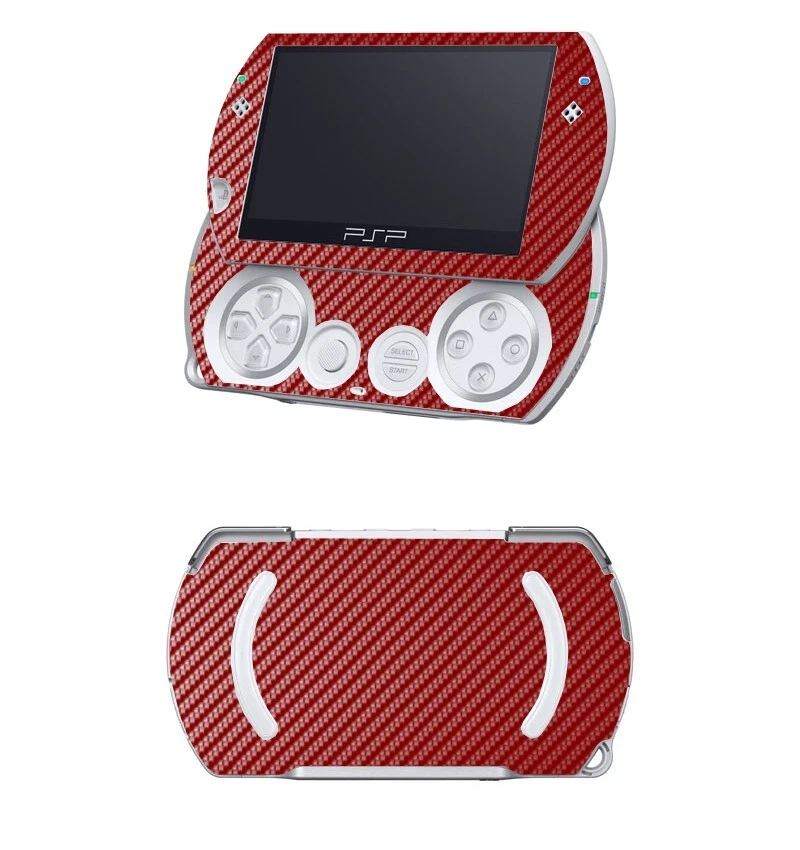 Red Carbon Fiber Vinyl Decal Skin Sticker for Sony PSP GO - Image 1 of 1
