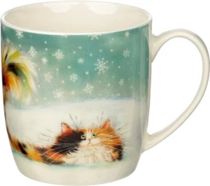 Kim Haskins Weihnachten Ingwer Katze Porzellan Becher - Bild 1 von 5