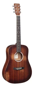 Martin DJr-10EL StreetMaster Natural Sapele A/E LEFT HAND Guitar w/Gig Bag - Picture 1 of 4