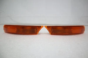 Amber Crystal Front Bumper Flasher Light Lamp Fit Subaru Impreza~GC8~GF8~RX~WRX - Picture 1 of 7