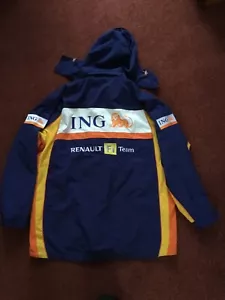 Renault F1 Team 2007-08 ING Formula One F1 Hooded Racing Storm Jacket XL - Picture 1 of 8