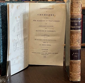 CONVERSATIONS ON CHEMISTRY - Marcet, 1825 - PHYSICS, SCIENCE EDUCATION FOR WOMEN - Imagen 1 de 23