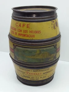 Very Rare Vintage Coffee Barrel, El Barrilito, Made In Argentina,Bs As, 1950's - Picture 1 of 13