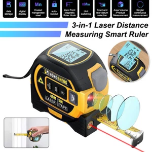 Laser Maßband 3 in 1 Digitales Maßband 131 Fuß Hochpräziser Entfernungsmesser - Bild 1 von 12