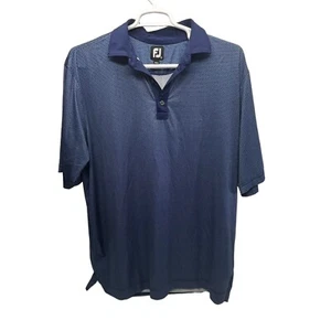 FJ Foot Joy Men's Polo Shirt XLarge Blue Pullover Golf Casual Short Sleeve XL - Picture 1 of 9