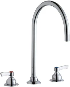 Elkay LK800LGN08L2 8" Concealed Deck Laminar Flow Faucet 8" Gooseneck - Picture 1 of 6