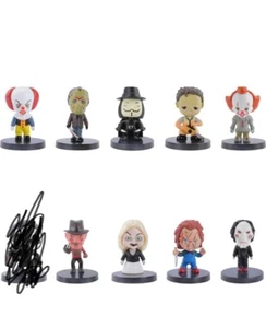 Horror Movie Action Figure Halloween Decoration Lot 2” figures with base - Picture 1 of 4