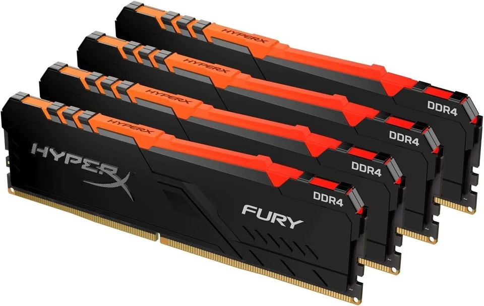 HyperX Fury HX424C15FB3AK4/32 Memoria DIMM DDR4, 32 GB, (Kit 4x8GB) 32 GB - Immagine 1 di 1