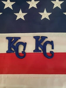 Lot of 2 Kansas City KC Royals Stock Blue Patches - Picture 1 of 2
