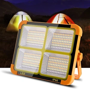 4x Solarbetriebene Arbeitsleuchten 150W 336 LED 11000LM Wasserdicht Tragbar - Bild 1 von 18