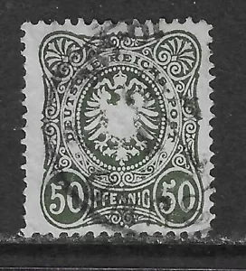 GERMANY - 1880 - IMPERIAL EAGLE 50PF - IV - USED - MI 44 II ba - CV £180+ - Picture 1 of 1