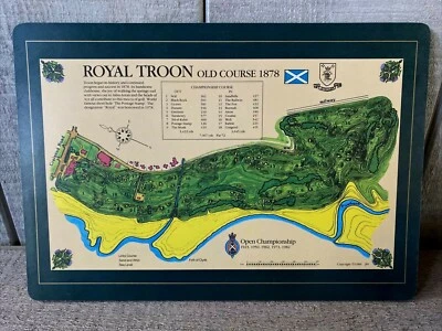 Antiguo mapa de campo de golf Trivet Royal Troon de colección Escocia 1878 Foto 1 de 4