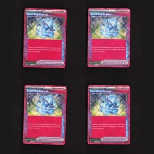 Sparkling Crystal 142/142 PLAYSET x4 Stellar Crown Zce Spec Rare Pokemon Card NM - Picture 1 of 6