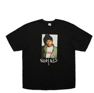 FW 17 Supreme Nasty NAS T-shirt Black Size Large Brand New Sealed  RARE L Tee - Picture 1 of 5