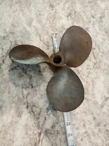 Vintage Michigan # AM 31 BRASS Boat Propeller Prop 9" Manatee FLA - Picture 1 of 10