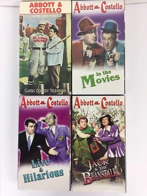 4 Abbott & Costello Who's On First, Jack & the, Live & In the Movies, VHS - Image 1 of 4