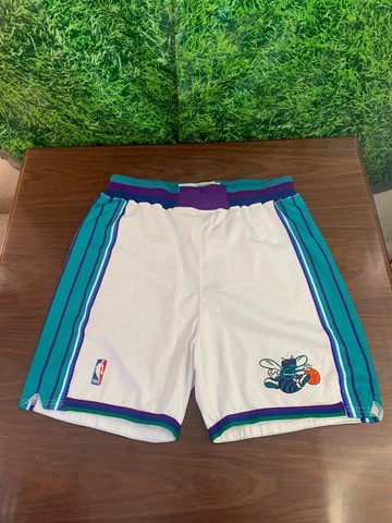 1997-1998 Charlotte Hornets Basketball Issued Game Shorts Champion Size 48+2+2 Cover