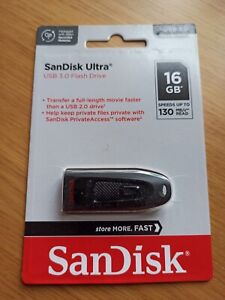 16GB SanDisk ULTRA USB 3.0 Flash Drive Memory Stick 130MB/s - PC XBOX PS4 UK