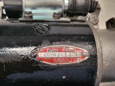 DELCO STARTER PONTIAC 1955 CATALINA, CHIEFTAIN, STAR CHIEF # 1107631 5D14 - Image 1 of 4