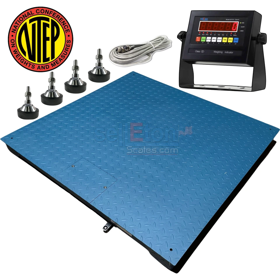 SL-800-5'x5' (60"x60") NTEP (Legal for Trade) Heavy Duty Floor Scale 5000 Lbs - Image 1 of 4