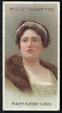 WILLS - MUSICAL CELEBRITIES, SECOND SERIES - #42 MADAME KIRKBY LUNN