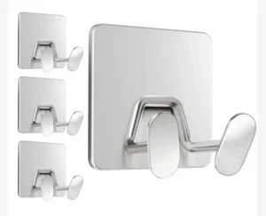 Shower Hooks For Inside Shower Extra Sticky Stainless Razor Holder Shower Access - Picture 1 of 8