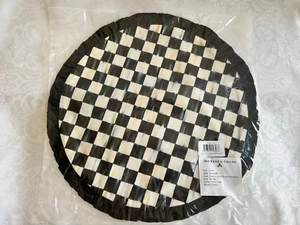 Mackenzie Childs COURTLY CHECK gerafftes rundes Tischset neu in Verpackung m25-my - Bild 1 von 3