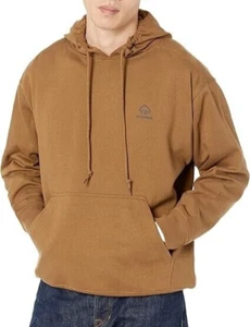 Wolverine Mens Brown Graphic Hoodie Coyote Square Logo Long Sleeve Size M NWT - Picture 1 of 9