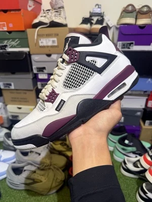Talla 11.5 - Jordan 4 Retro x Paris Saint-Germain Burdeos 2020 Foto 1 de 4