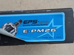 New Exustar SPD Pedals New w/ Cleats E- PM26 Road Mountain Touring Bike Bicycle - Picture 1 of 8