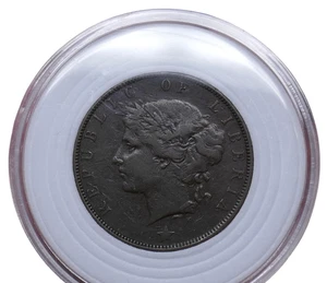 Liberia 1896 One 1 Cent Bronze Coin - Picture 1 of 7