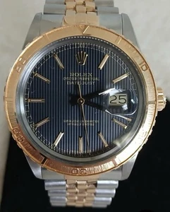 Rolex Datejust Thunderbird 16263 36mm Black Dial 18K Yellow Gold Stainless Steel - Picture 1 of 12
