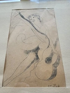 Original Etching From " Poemes de Sapho" Marie Laurencin French 1885, 1st State - Picture 1 of 6