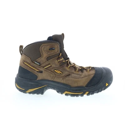 Keen Braddock WP Work Boots Soft Toe Made In USA Mens Brown Wide Work Boots 12 - Image 1 of 4