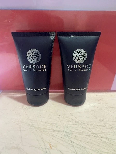 Versace Pour Homme Champú para Cabello y Cuerpo 1.7 OZ Juego de 2 Tamaño de Viaje Foto 1 de 1