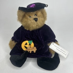 Jerry Elsner Velvet Touch Esmerelda Peluche Strega Orso Halloween 10" Viola Vintage - Foto 1 di 12