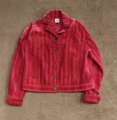 Chaqueta Cabi Cheeky Topper Rosa Pana Manga Larga Cuello, Talla S Foto 1 de 4