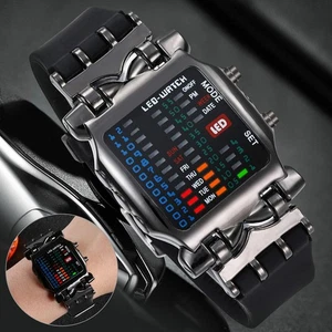 Reloj Hombre Lujo LED Deporte Fecha Digital Pulsera Impermeable Cuarzo Reloj de Pulsera - Imagen 1 de 9